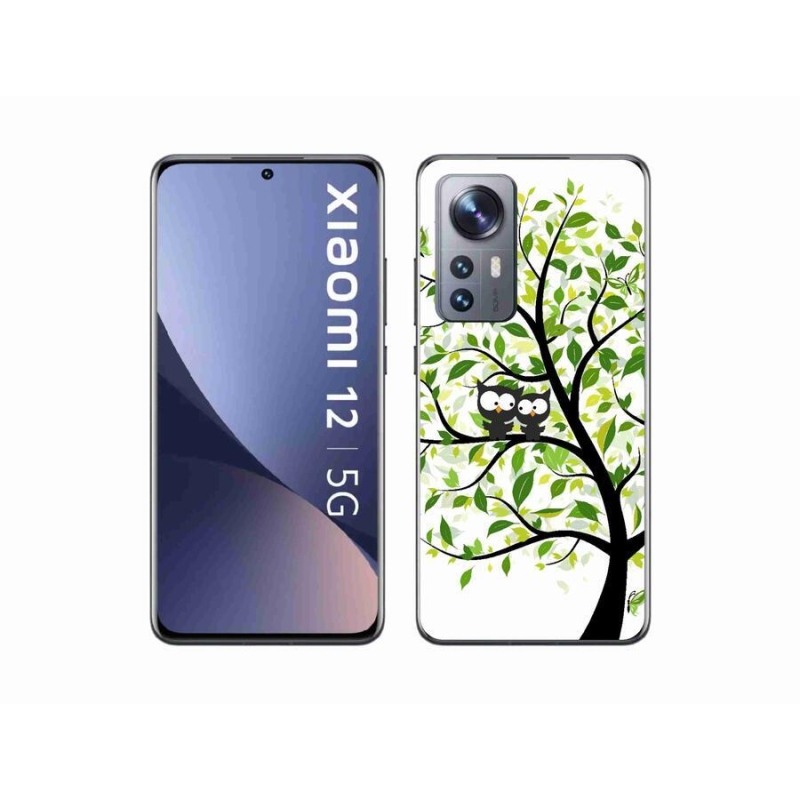 Gél borító mmCase a Xiaomi 12X-hez - baglyok a fán
