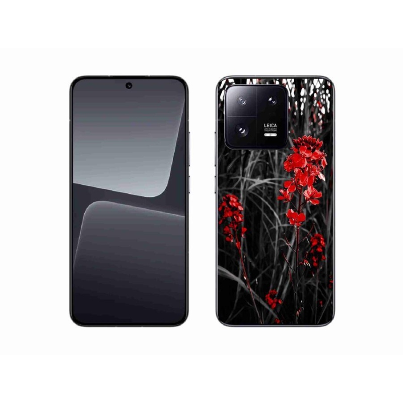 Gél borítás mmCase a Xiaomi 13 - piros növényhez