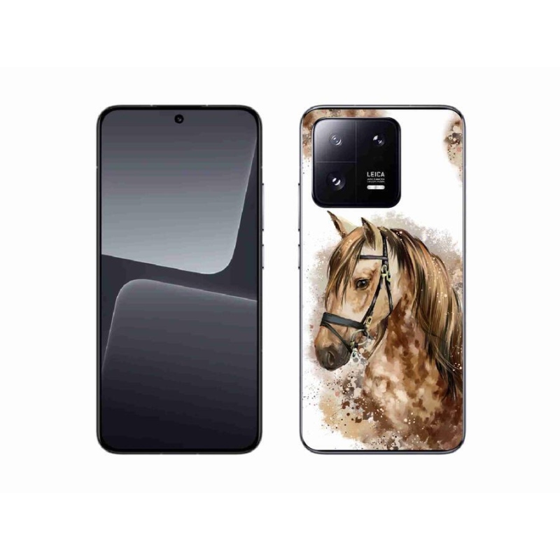 Gél borító mmCase a Xiaomi 13-hoz - barna rajzfilm ló