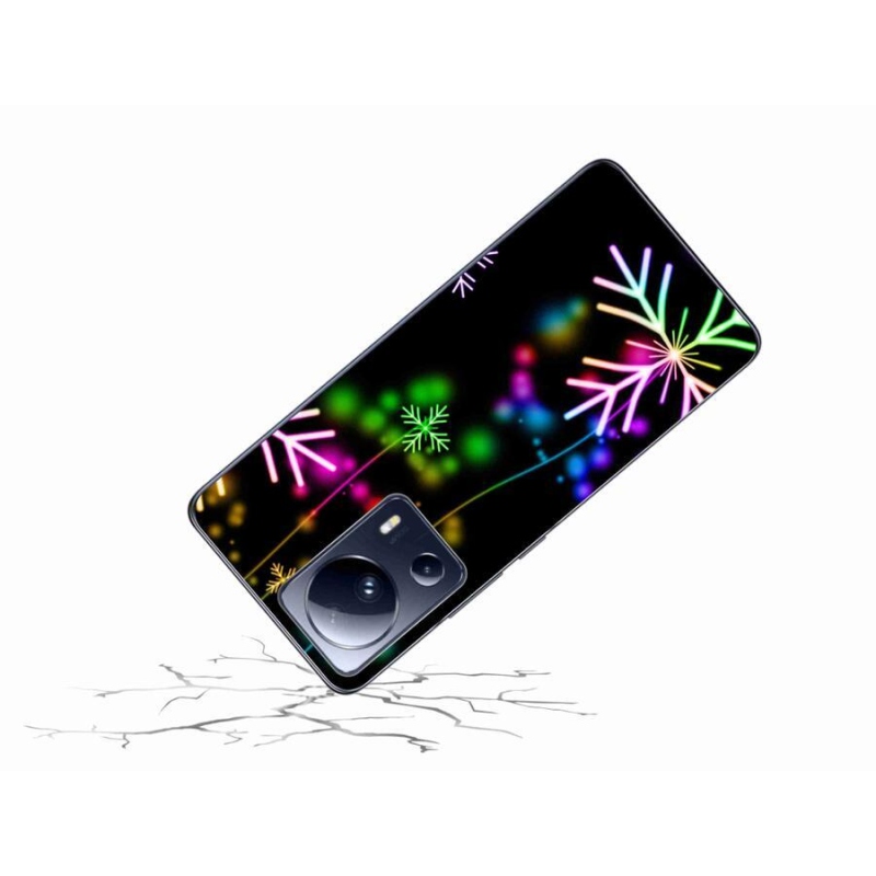 Gél borítás mmCase a Xiaomi 13 Lite-hoz - színes hópelyhek