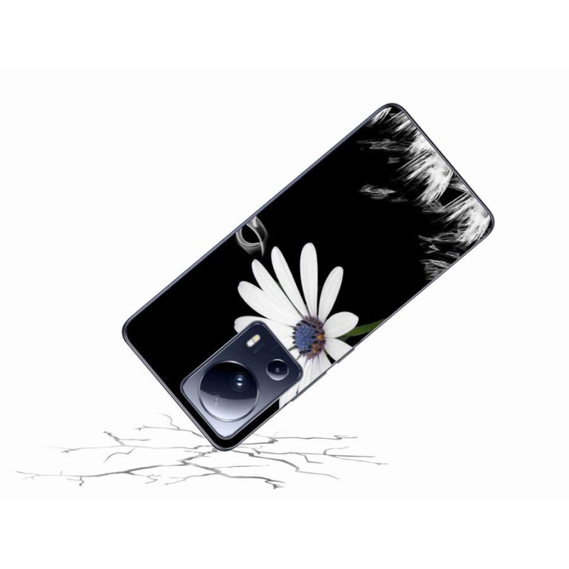 Gél borítás mmCase a Xiaomi 13 Lite-hoz - fehér virág