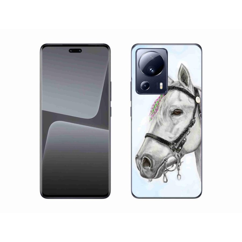 Gél borítás mmCase a Xiaomi 13 Lite-hoz - fehér ló 1