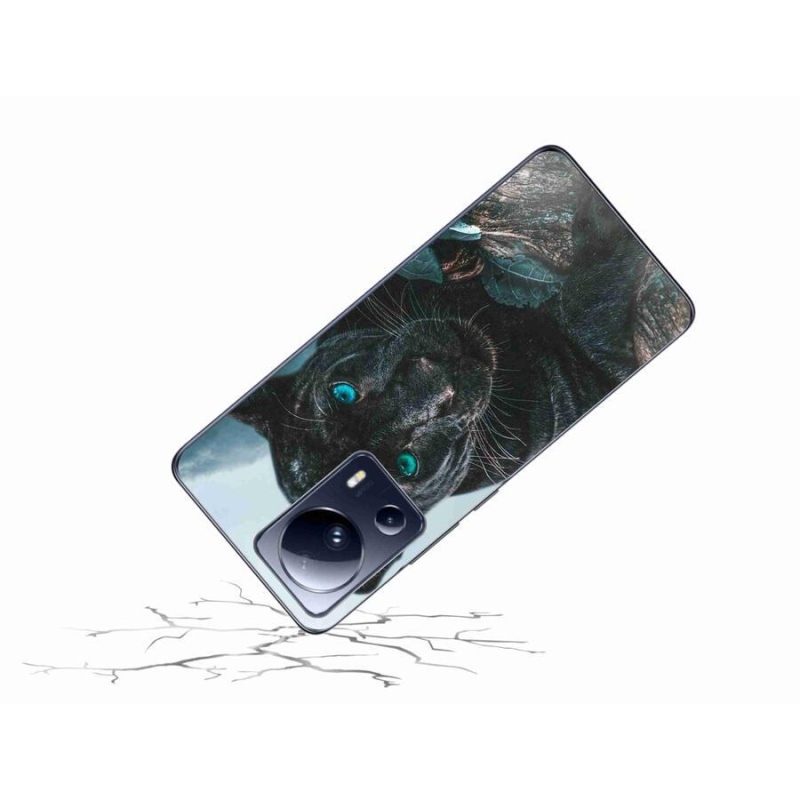 Gél borítás mmCase a Xiaomi 13 Lite-hoz - fekete párduc