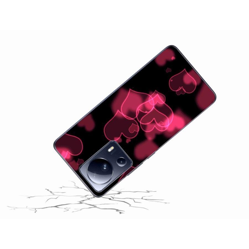 Gél borítás mmCase a Xiaomi 13 Lite-hoz - piros szívek