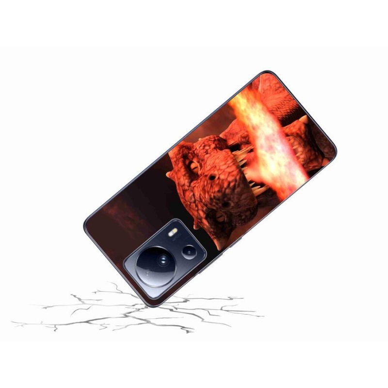 Gél borítás mmCase a Xiaomi 13 Lite készülékhez - sárkány