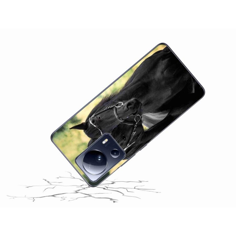 Gél borítás mmCase a Xiaomi 13 Lite-hoz - két fekete ló
