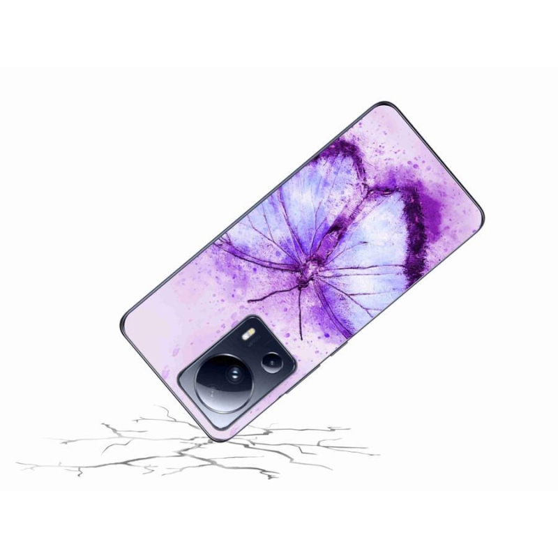 Gél borítás mmCase a Xiaomi 13 Lite-hoz - lila pillangó