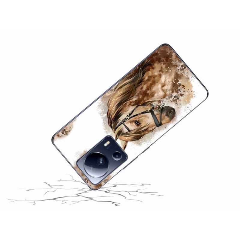 Gél borítás mmCase a Xiaomi 13 Lite-hoz - barna rajzfilm ló