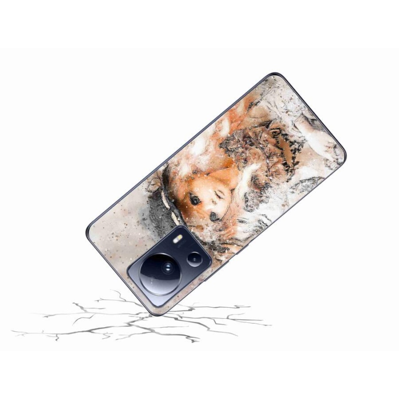 Gél borítás mmCase a Xiaomi 13 Lite-hoz - lány kalapban