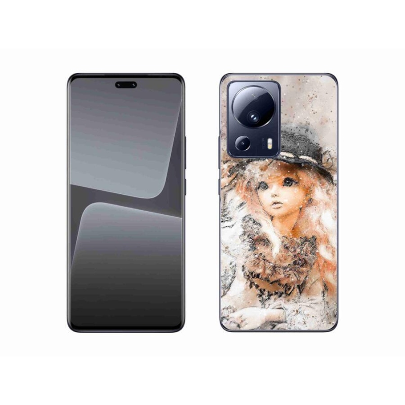 Gél borítás mmCase a Xiaomi 13 Lite-hoz - lány kalapban