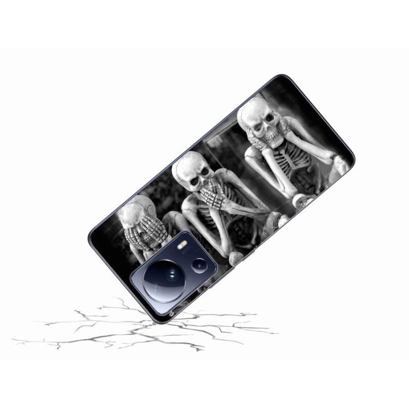 Gél borítás mmCase a Xiaomi 13 Lite számára - csontvázak