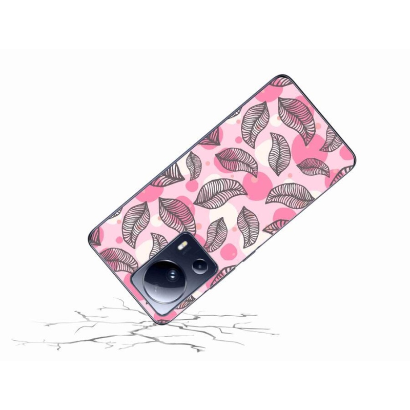 Gél borítás mmCase a Xiaomi 13 Lite-hoz - rajzfilmes hulló levelek