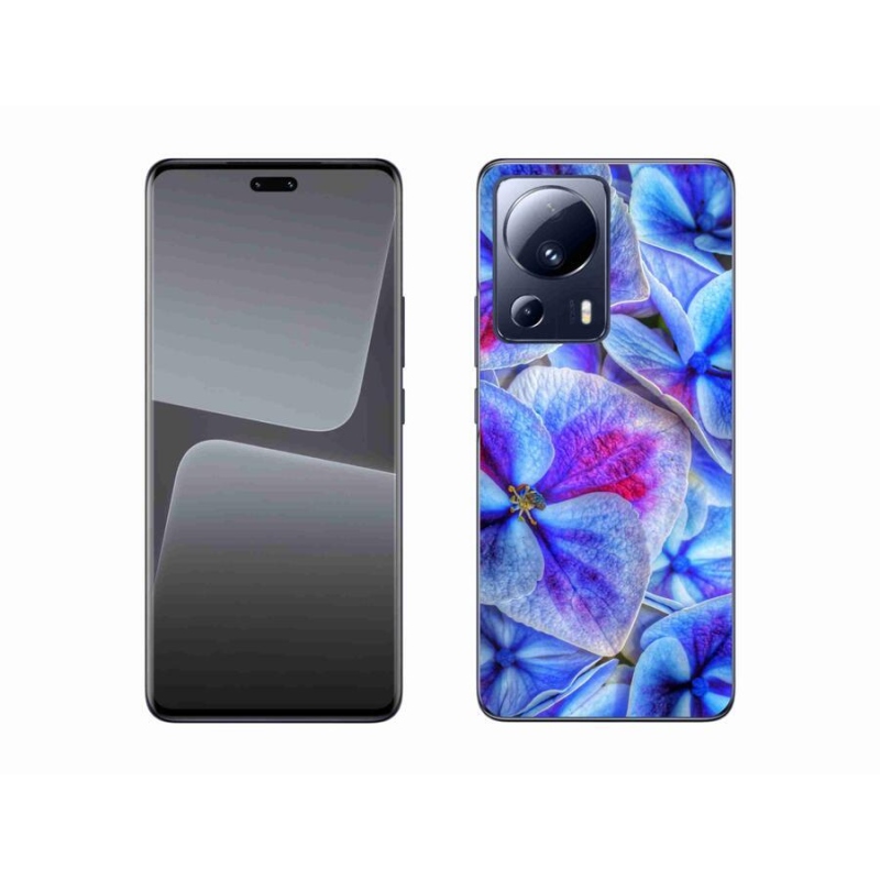 Gél borítás mmCase a Xiaomi 13 Lite-hoz - kék virágok 1