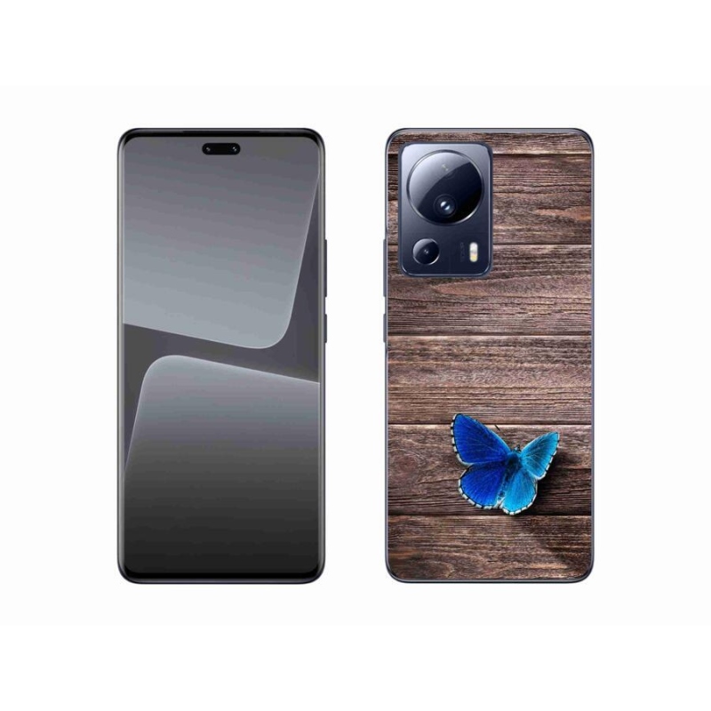 Gél borítás mmCase a Xiaomi 13 Lite-hoz - kék pillangó 1