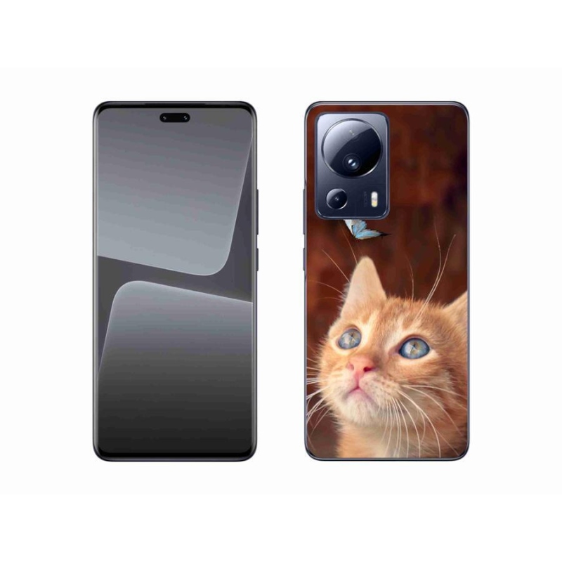 Gél borítás mmCase a Xiaomi 13 Lite-hoz - pillangó és cica
