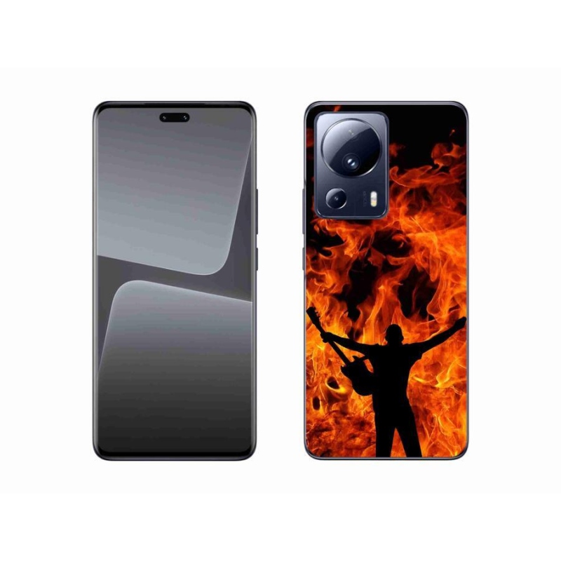 Gél borító mmCase a Xiaomi 13 Lite számára - zenész és tűz