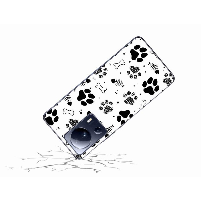 Gél borítás mmCase a Xiaomi 13 Lite-hoz - kutyamancsok 1