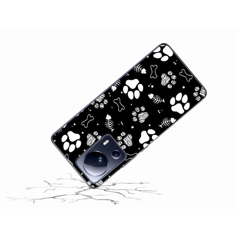 Gél borítás mmCase a Xiaomi 13 Lite-hoz - kutyamancsok