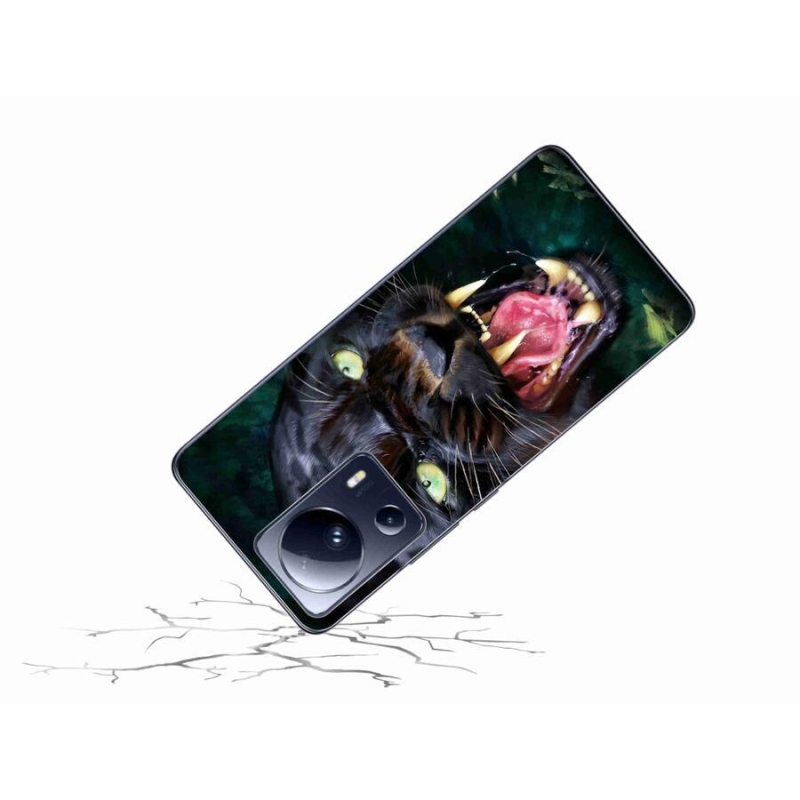 Gél borítás mmCase a Xiaomi 13 Lite-hoz - dühös fekete párduc