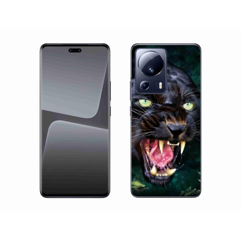 Gél borítás mmCase a Xiaomi 13 Lite-hoz - dühös fekete párduc