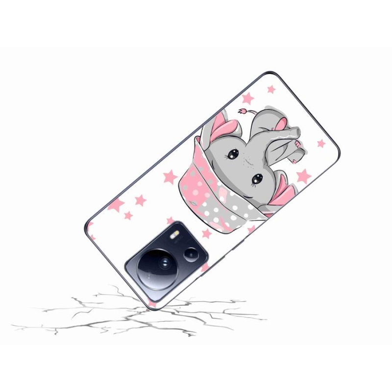 Gél borítás mmCase a Xiaomi 13 Lite-hoz - rózsaszín elefánt