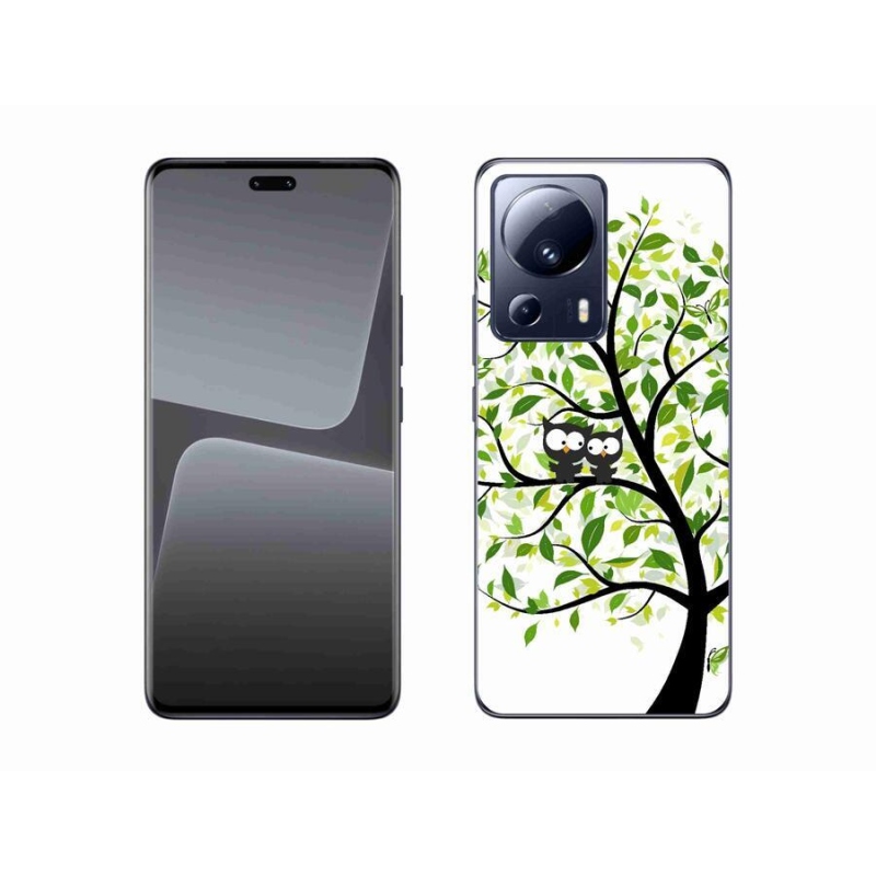 Gél borító mmCase a Xiaomi 13 Lite-hoz - baglyok a fán