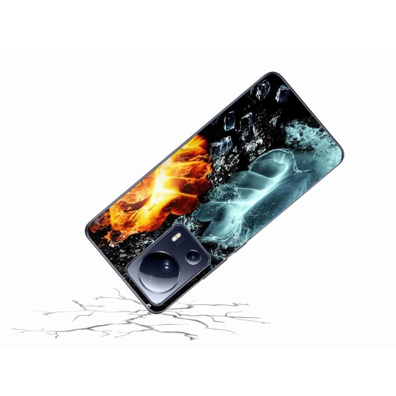Gél borítás mmCase a Xiaomi 13 Lite számára - víz és tűz