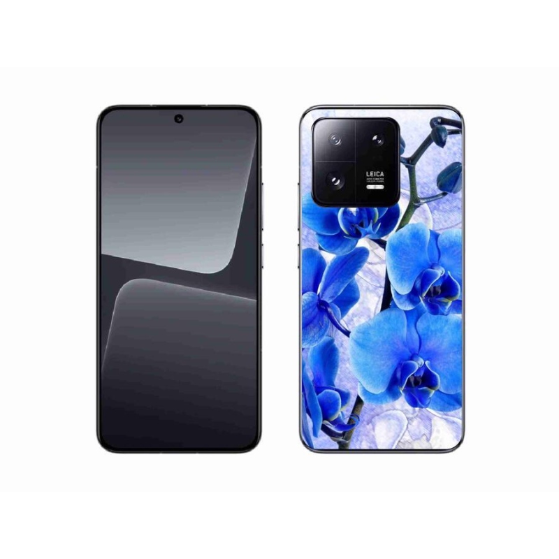 Gél borító mmCase a Xiaomi 13-hoz - kék virágok