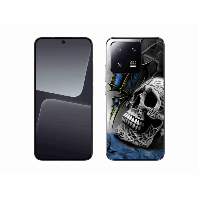 Gél borító mmCase a Xiaomi 13-hoz - pillangó és koponya