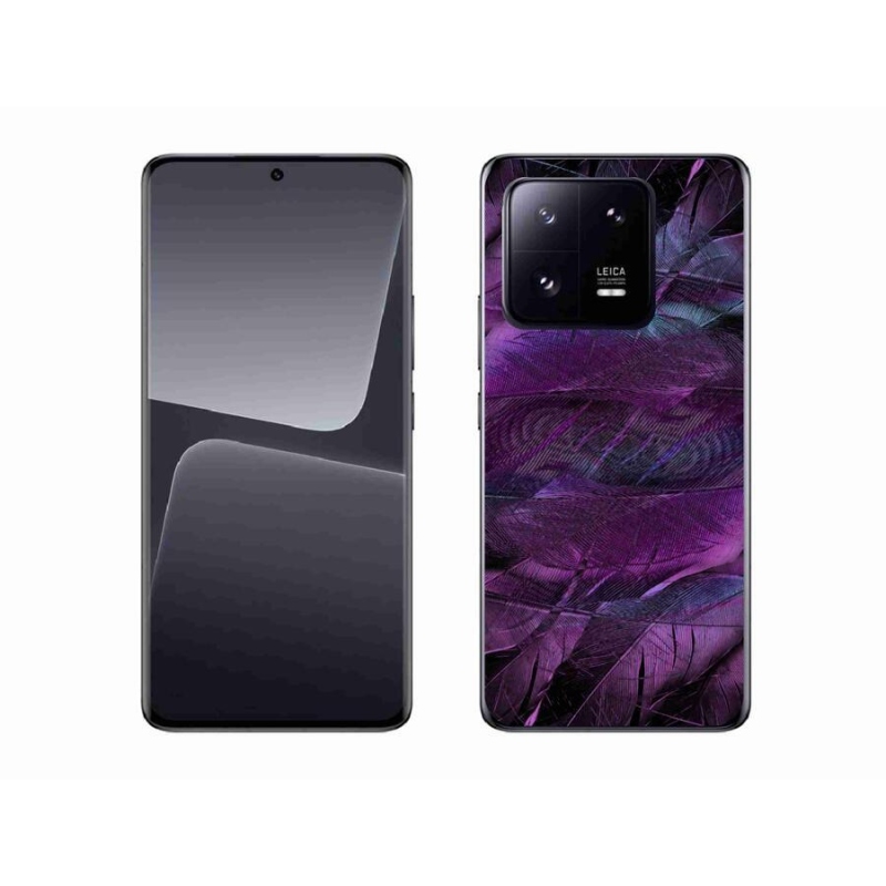 Gél borítás mmCase a Xiaomi 13 Pro számára - lila tollak