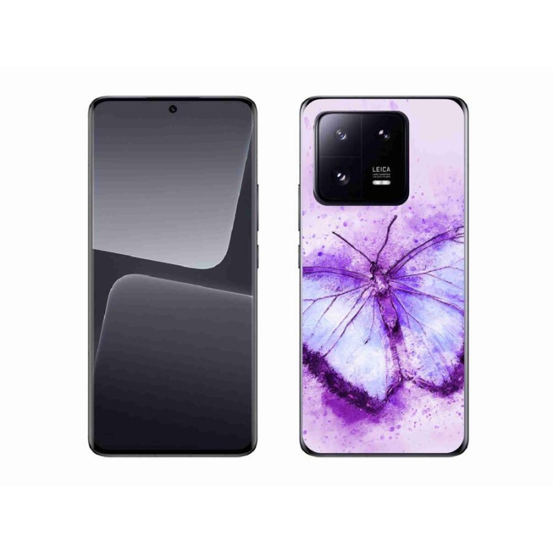 Gél borítás mmCase a Xiaomi 13 Pro-hoz - lila pillangó