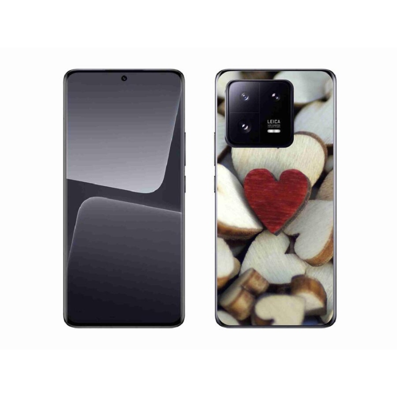Gél borítás mmCase a Xiaomi 13 Pro-hoz - gravírozott piros szív