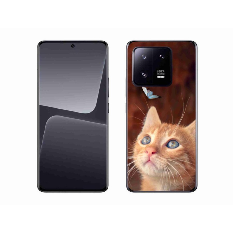 Gél borítás mmCase a Xiaomi 13 Pro-hoz - pillangó és cica