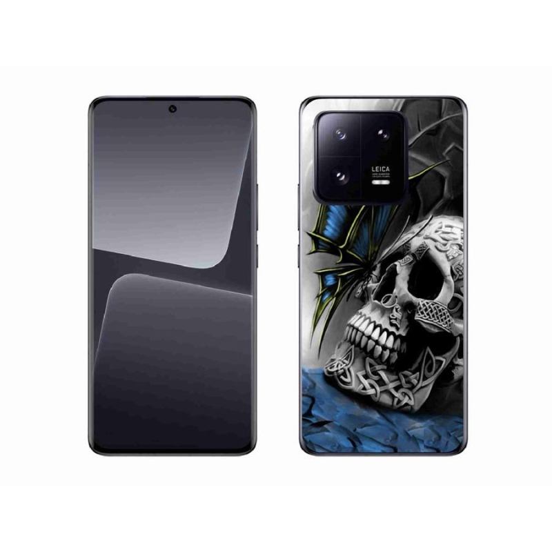 Gél borítás mmCase a Xiaomi 13 Pro számára - pillangó és koponya