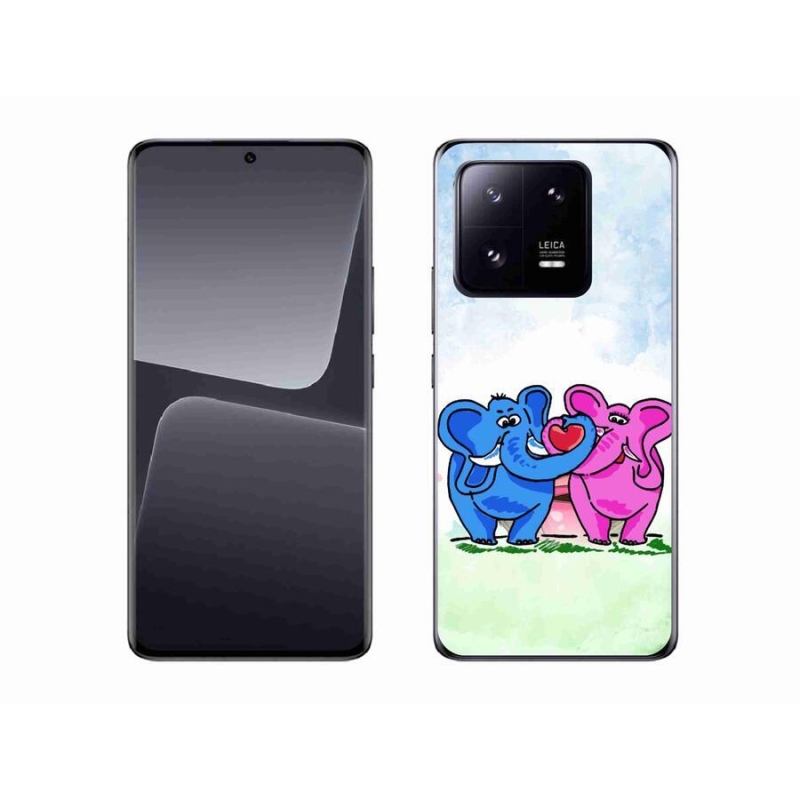 Gél borítás mmCase a Xiaomi 13 Pro-hoz - szerelmes elefántok