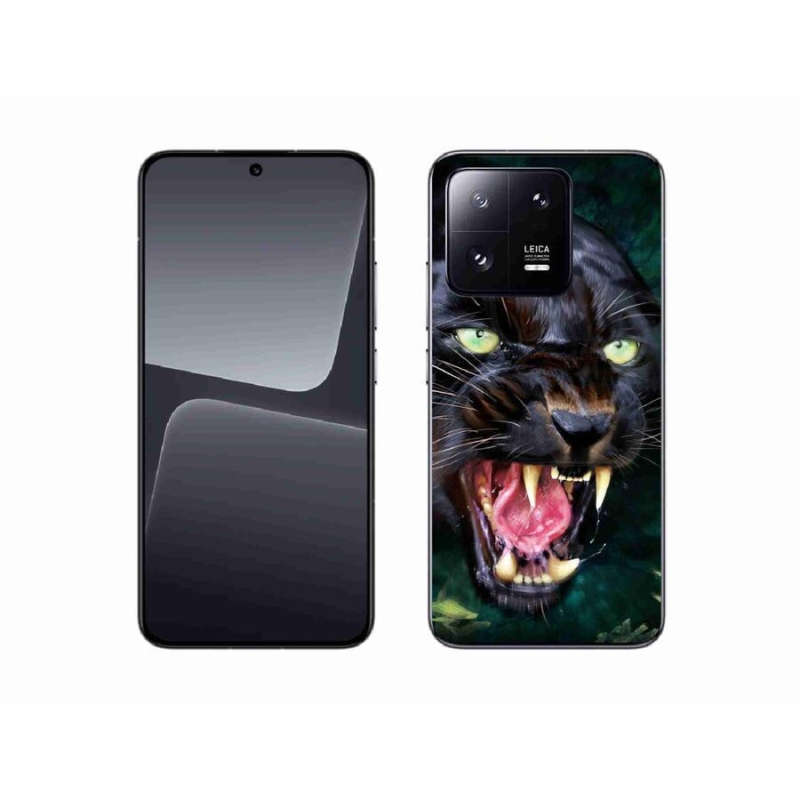 Gél borító mmCase a Xiaomi 13-hoz - dühös fekete párduc