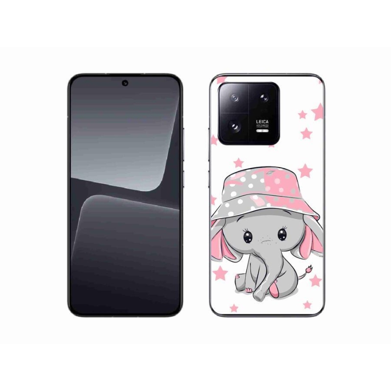 Gél borítás mmCase a Xiaomi 13-hoz - rózsaszín elefánt