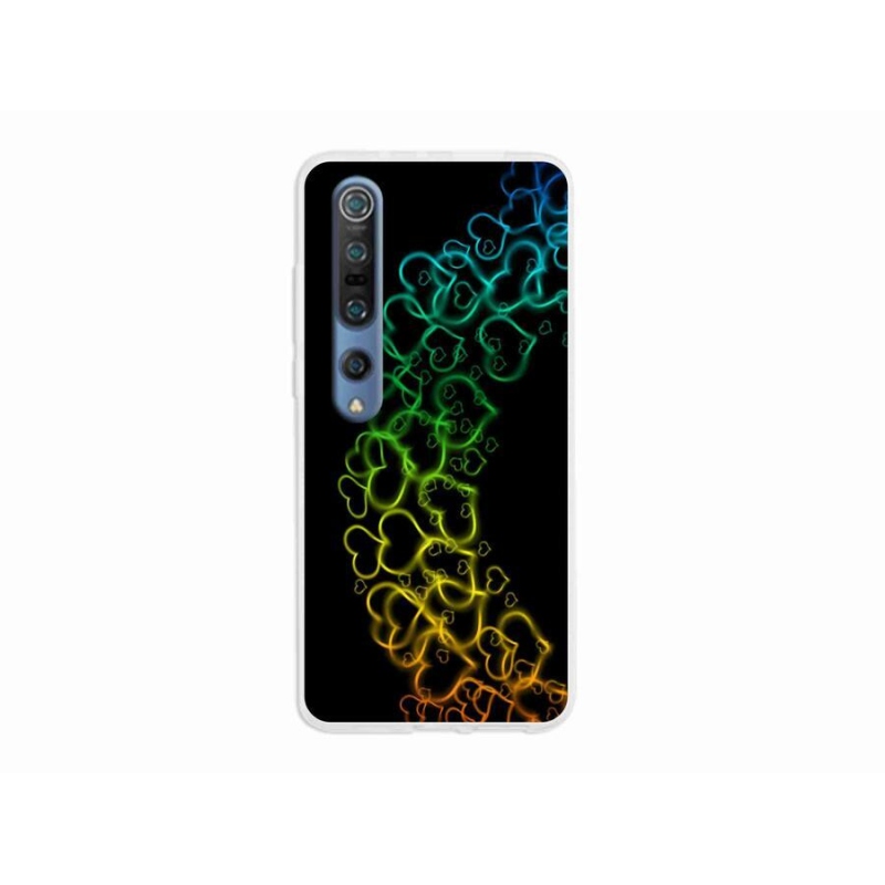 Gél borítás mmCase a Xiaomi Mi 10 készülékhez - színes szívek