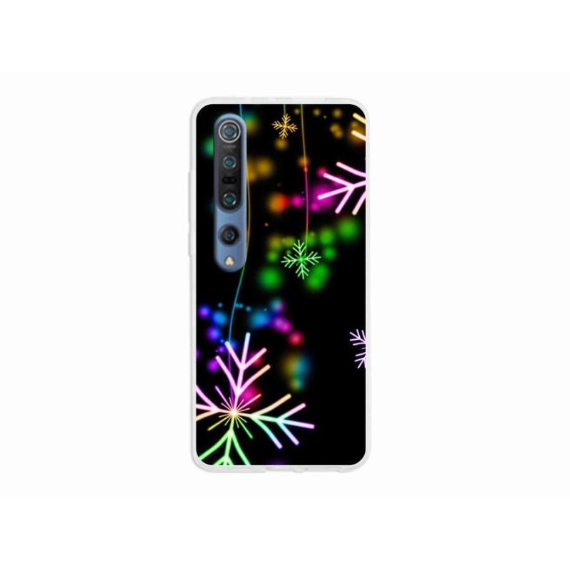 Gél borítás mmCase a Xiaomi Mi 10 készülékhez - színes hópelyhek