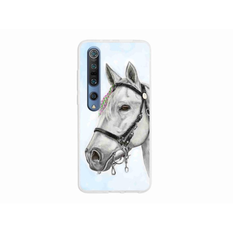 Gél borítás mmCase a Xiaomi Mi 10 - fehér ló 1