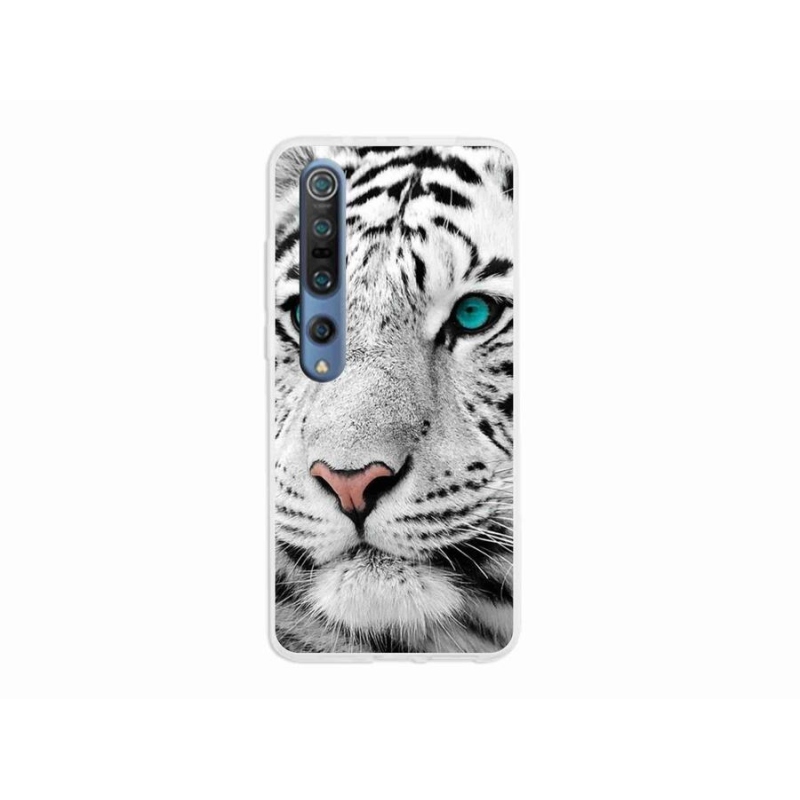 Gél borítás mmCase a Xiaomi Mi 10 készülékhez - fehér tigris