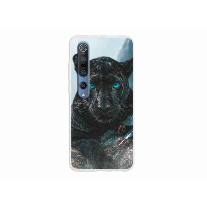 Gél borítás mmCase a Xiaomi Mi 10 készülékhez - fekete párduc