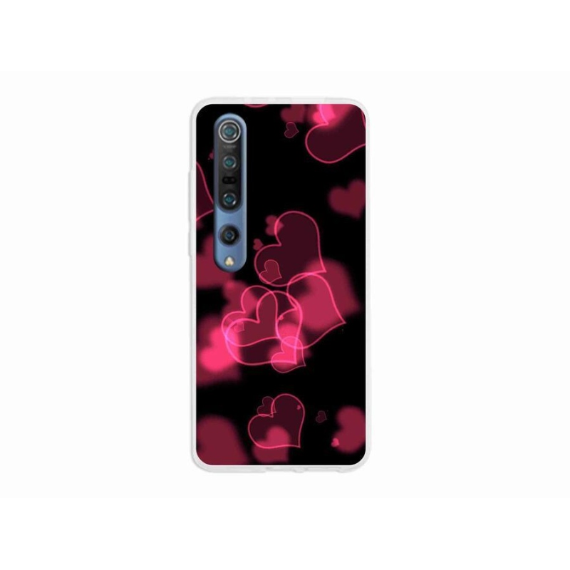 Gél borítás mmCase a Xiaomi Mi 10 készülékhez - piros szívek