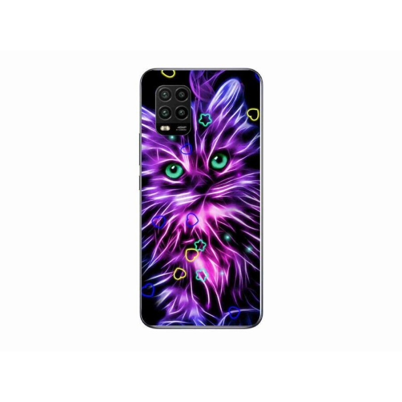 Gél borítás mmCase a Xiaomi Mi 10 Lite készülékhez - absztrakt macska