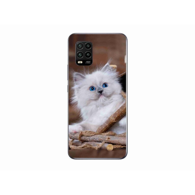Gél borítás mmCase a Xiaomi Mi 10 Lite készülékhez - fehér cica