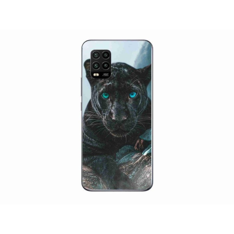 Gél borítás mmCase a Xiaomi Mi 10 Lite készülékhez - fekete párduc