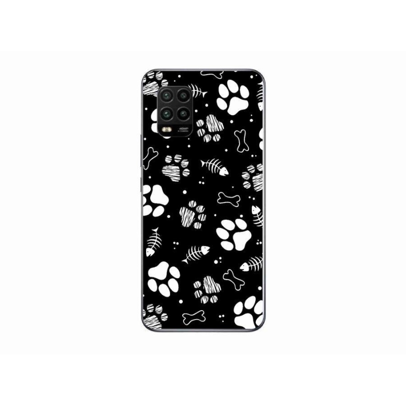 Gél borítás mmCase a Xiaomi Mi 10 Lite készülékhez - kutyamancsok
