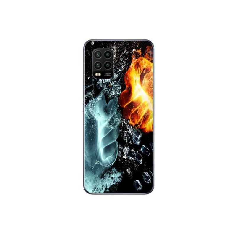 Gél borítás mmCase a Xiaomi Mi 10 Lite számára - víz és tűz