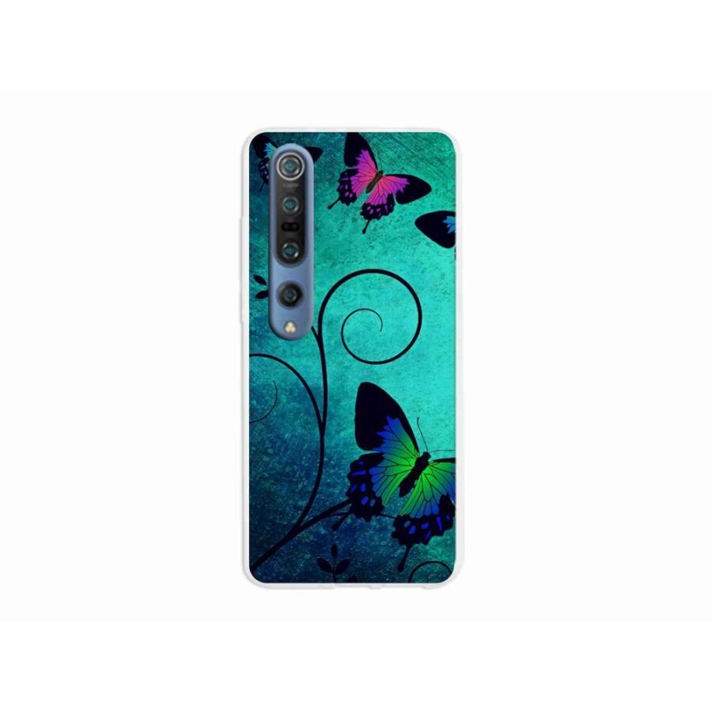 Gél borítás mmCase a Xiaomi Mi 10 Pro számára - színes pillangók