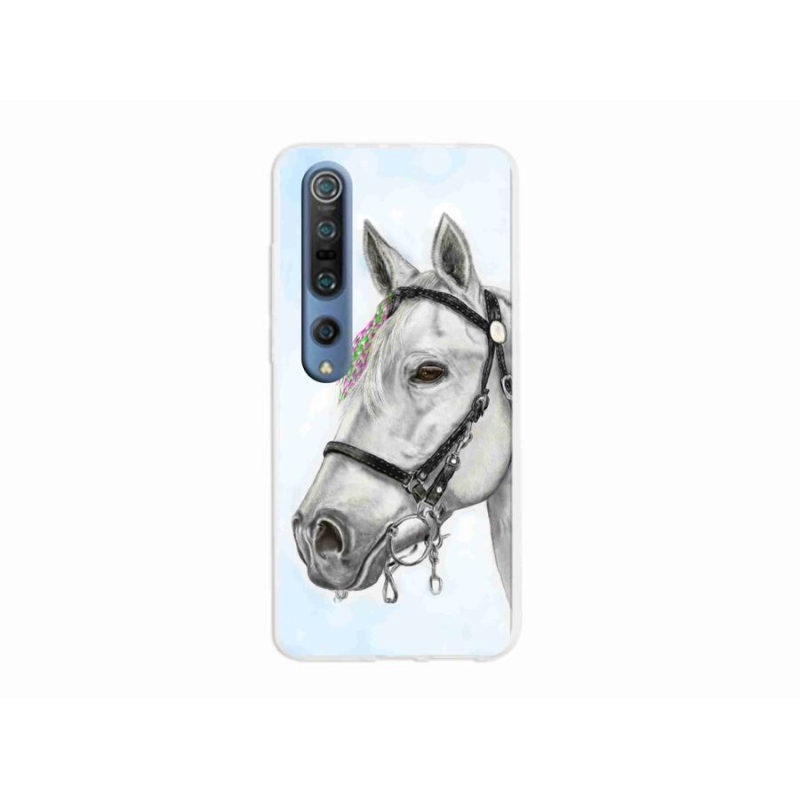 Gél borítás mmCase a Xiaomi Mi 10 Pro-hoz - fehér ló 1